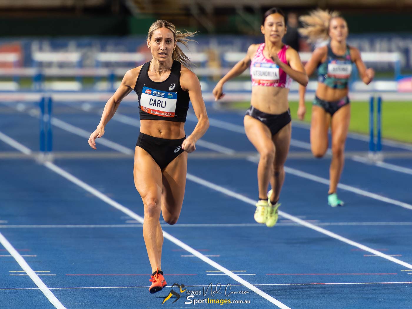 Sarah Carli, Eri Utsunomiya, Isabella Guthrie, Women's 400m Hurdles